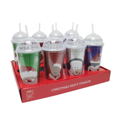 Ly Nước Với Ống Hút 475ml 3 Loại