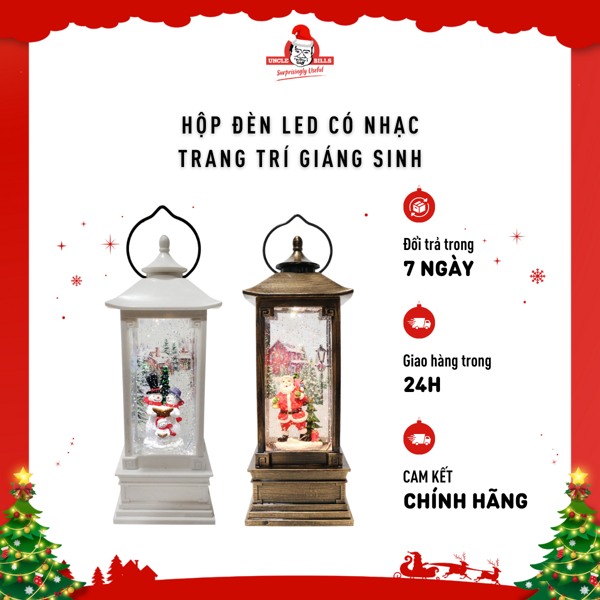 HỘP NHẠC HÌNH ĐÈN LỒNG UNCLE BILLS  XD2072