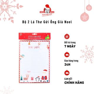 Bộ 2 Lá Thư Gửi Ông Già Noel Mừng Lễ Giáng Sinh Uncle Bills XN0160