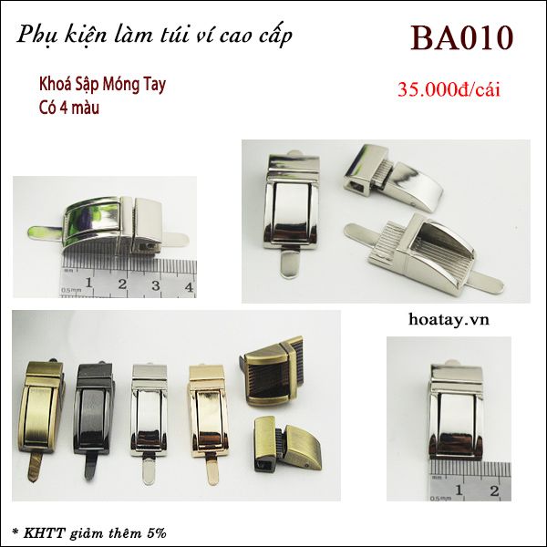 Khóa Sập Hình Móng Tay BA010