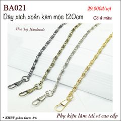 Dây xích xoắn kèm móc 120cm BA021