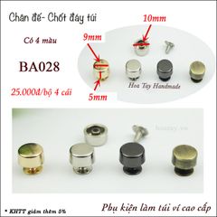 Chốt đáy túi - Chân đế vặn vít cao cấp BA028