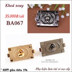 Khoá trang trí túi xách kiểu khoá xoay BA067