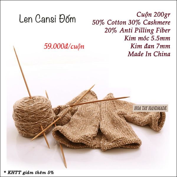 Sale bỏ mẫu - Len Cansi Đốm