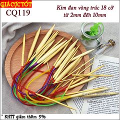 Kim đan vòng trúc18 cỡ dây dài 80cm, Từ 2mm đến 10mm