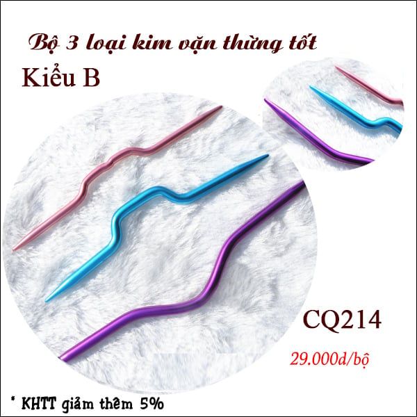 Bộ 3 kim vặn thừng loại tốt CQ214