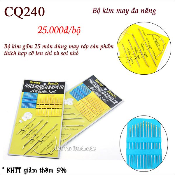 Bộ kim may đa năng CQ240