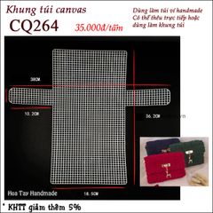 Khung túi canvas - phụ kiện làm túi CQ264