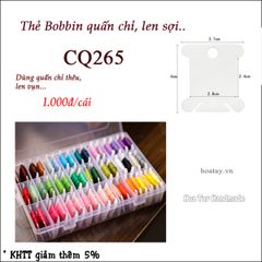 Thẻ Bobbin quấn chỉ, len sợi CQ265