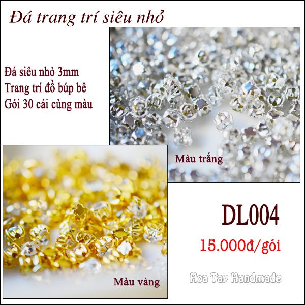 Đá trang trí siêu nhỏ - Phụ kiện làm đồ búp bê, thú bông, trang sức DL004