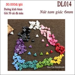 Nút tam giác siêu nhỏ 6mm làm đồ búp bê, gấu bông DL014