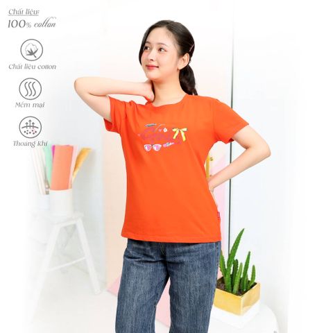 Áo thun nữ form suông chất liệu Cotton cao cấp 020p 0963