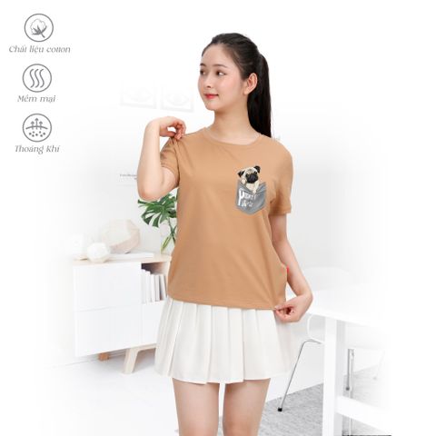 Áo thun tay ngắn form cơ bản cotton 020p 1934