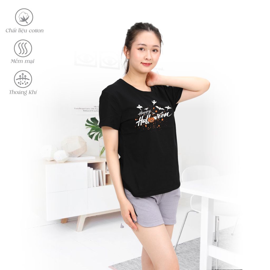 Áo thun nữ form suông chất liệu Cotton cao cấp 020p 0905