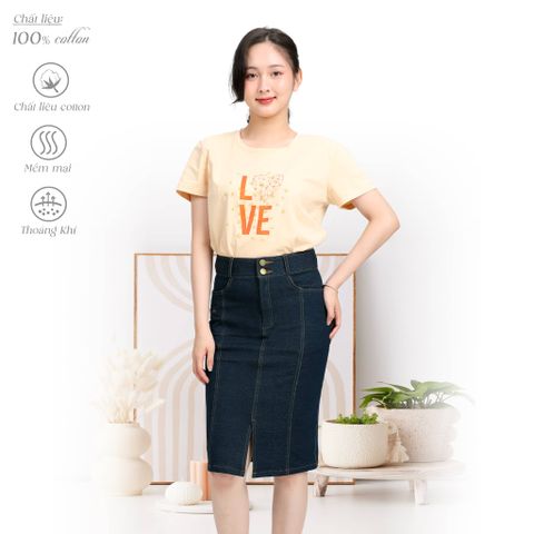 Áo thun tay ngắn form suông cotton 020p 0827