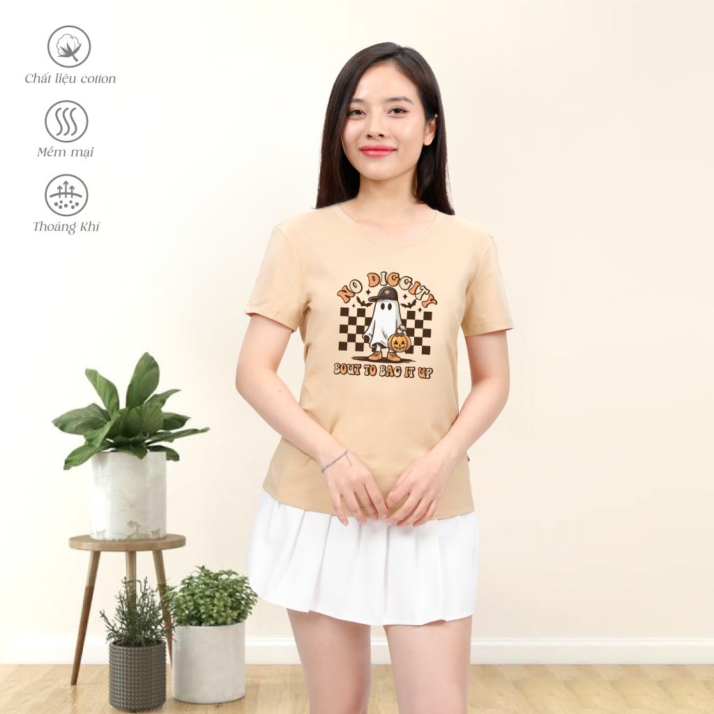 Áo thun nữ form suông chất liệu Cotton cao cấp 020p 0833