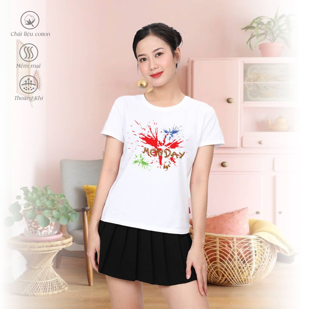 Áo thun nữ form suông thời trang cotton cao cấp 020p 0803