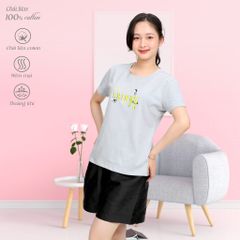 Áo thun nữ form suông chất liệu Cotton cao cấp 020p 1002