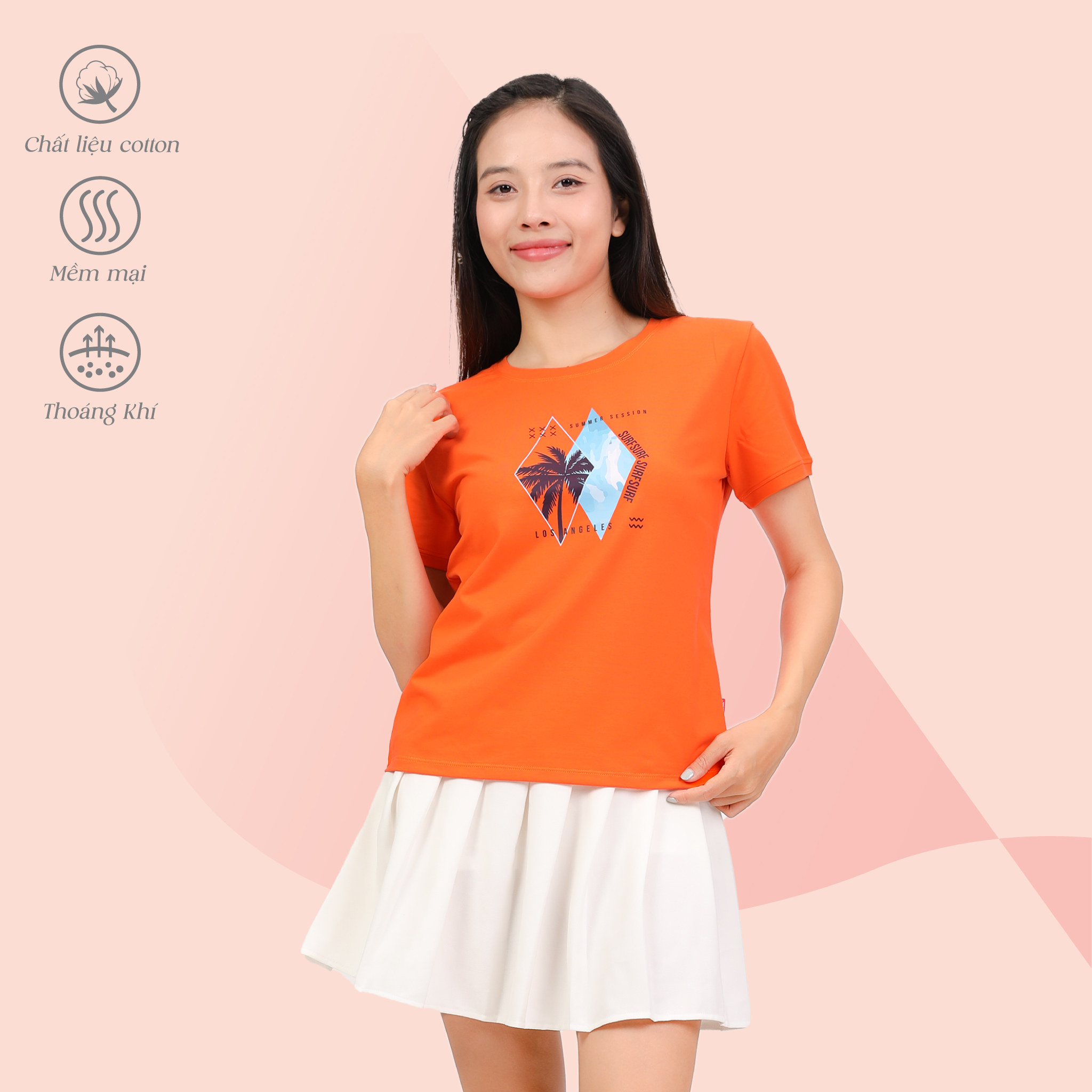 Áo thun tay ngắn form cơ bản cotton 020p 0308