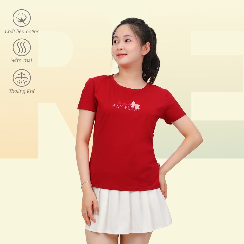 Áo Thun tay Ngắn Form Suông Cổ Tròn Cotton 020p 0320