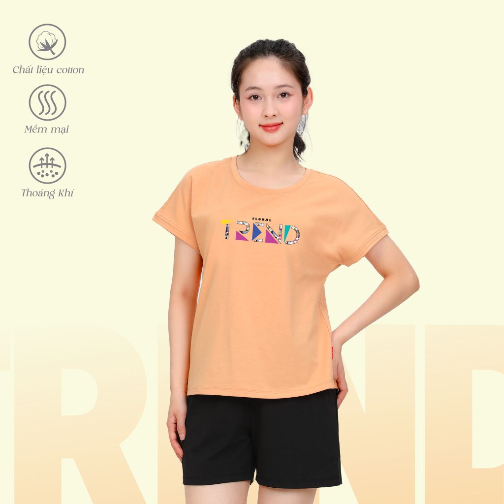 Đồ bộ ngủ nữ kiểu quần đùi tay ngắn cotton 195p 5226