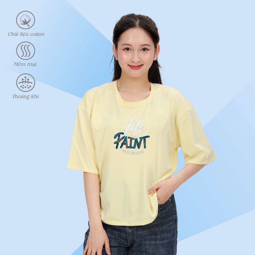 Áo thun phom vuông cotton 190p 0300