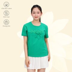 Áo thun nữ tay ngắn vải cotton cao cấp 020p 1914