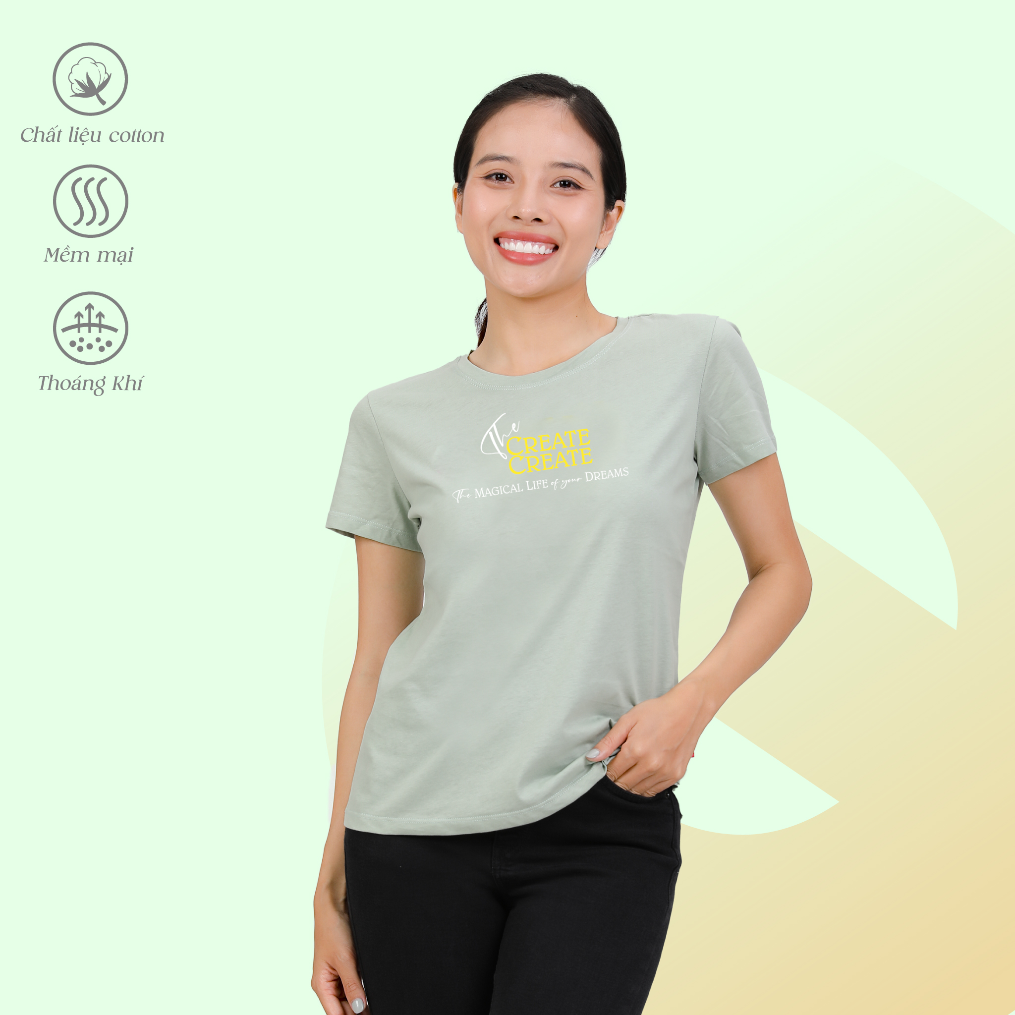 Áo Thun Tay Ngắn Form Suông Chất Cotton 020p 0309