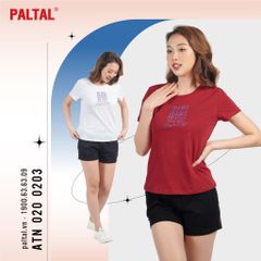 Áo thun nữ tay ngắn cotton form suông 020p 0203