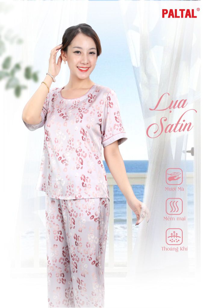 Bộ dài tay ngắn lụa nhungcao cấp 263p 3350