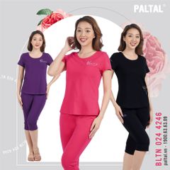 Đồ bộ nữ mặc nhà kiểu quần lửng tay ngắn cotton 024p 4246