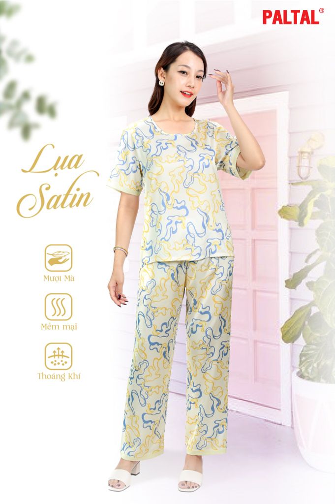 Bộ dài tay ngắn lụa nhung cao cấp 263p 3364