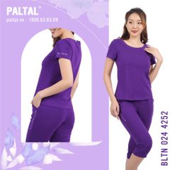 Đồ bộ nữ mặc nhà kiểu quần lửng tay ngắn cotton 024p 4252