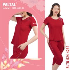 Đồ bộ nữ mặc nhà kiểu quần lửng tay ngắn cotton 024p 4252