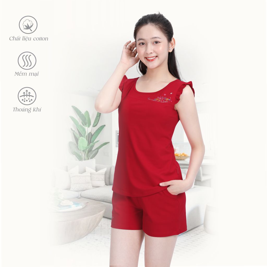 Bộ đùi không tay vải cotton 025p 5108