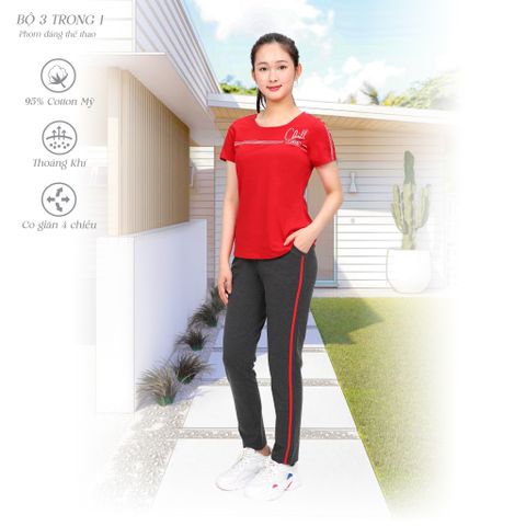 Bộ dài tay ngắn cotton 023p 3341