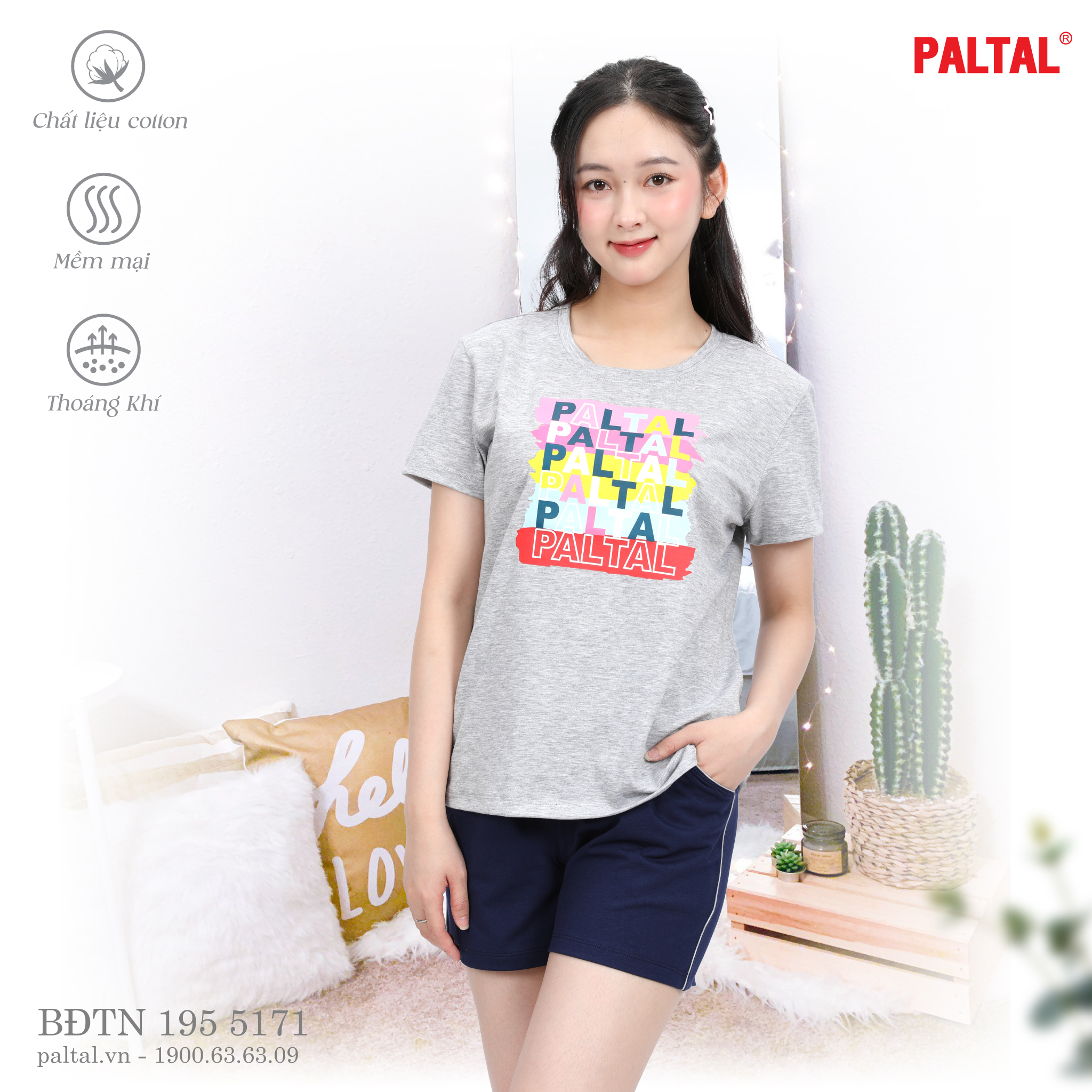 Bộ đùi tay ngắn cotton 195p 5171