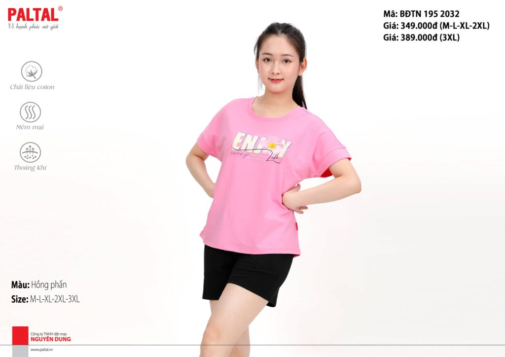 Bộ đùi tay ngắn cotton 195p 2032