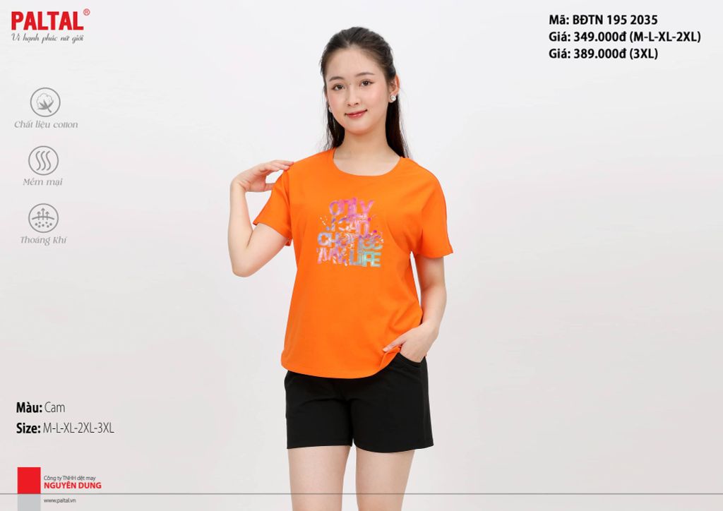 Bộ đùi tay ngắn cotton 195p 2035