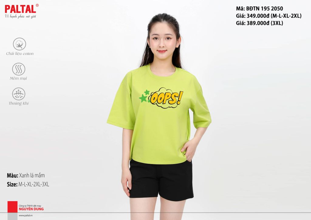 Bộ đùi tay ngắn cotton 195p 2050