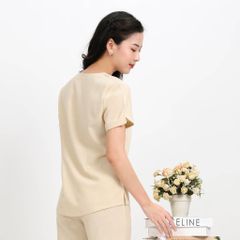 Đồ Bộ Nữ Mặc Nhà Kiểu Quần Dài Tay Ngắn Linen 383p 3357