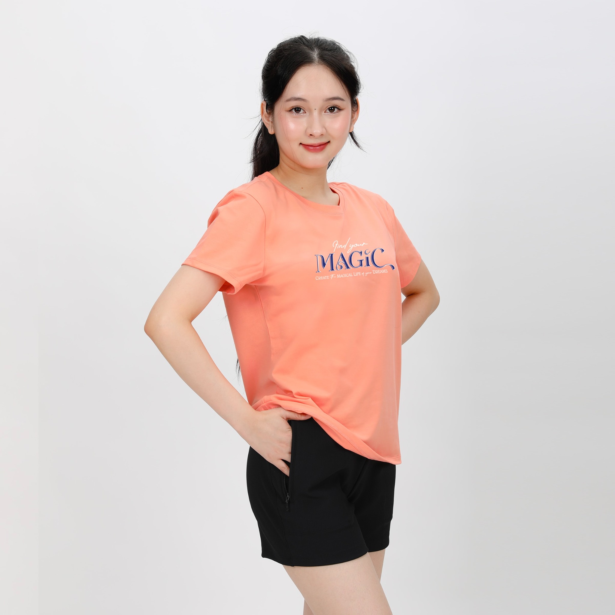 Áo thun tay ngắn form suông cotton 020p 0282