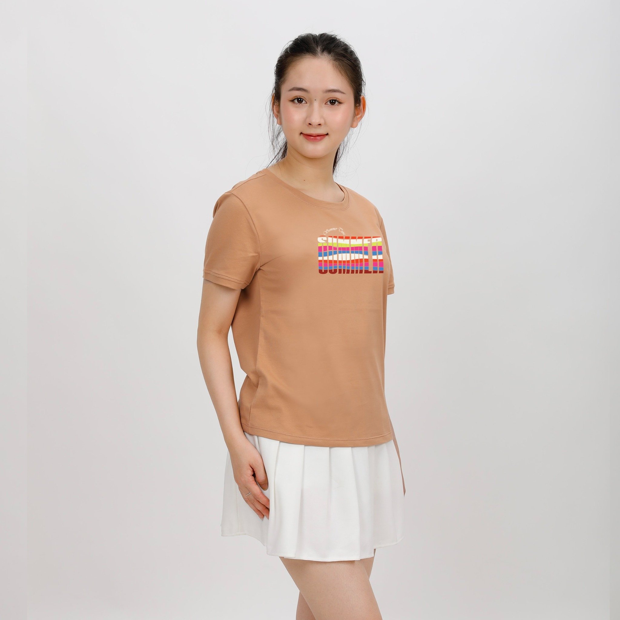 Áo thun tay ngắn form cơ bản cotton 020p 0307