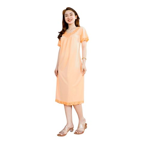 Áo váy đầm ngủ đẹp cao cấp tay ngắn thun lạnh 012p 2032