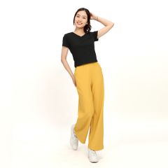 Áo Thun Croptop Tay Ngắn Cổ Tim Rib Cotton 220p 0266