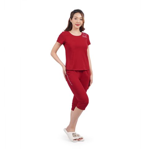 Đồ bộ nữ mặc nhà kiểu quần lửng tay ngắn cotton 024p 4252