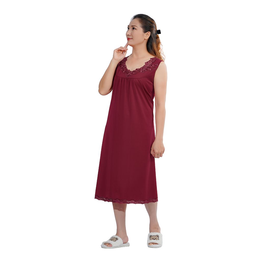 Áo đầm váy ngủ đẹp cao cấp bản thun lạnh 012p 2038