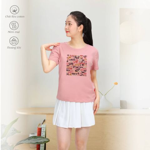 Áo thun nữ form suông thời trang cotton cao cấp 020p 1081