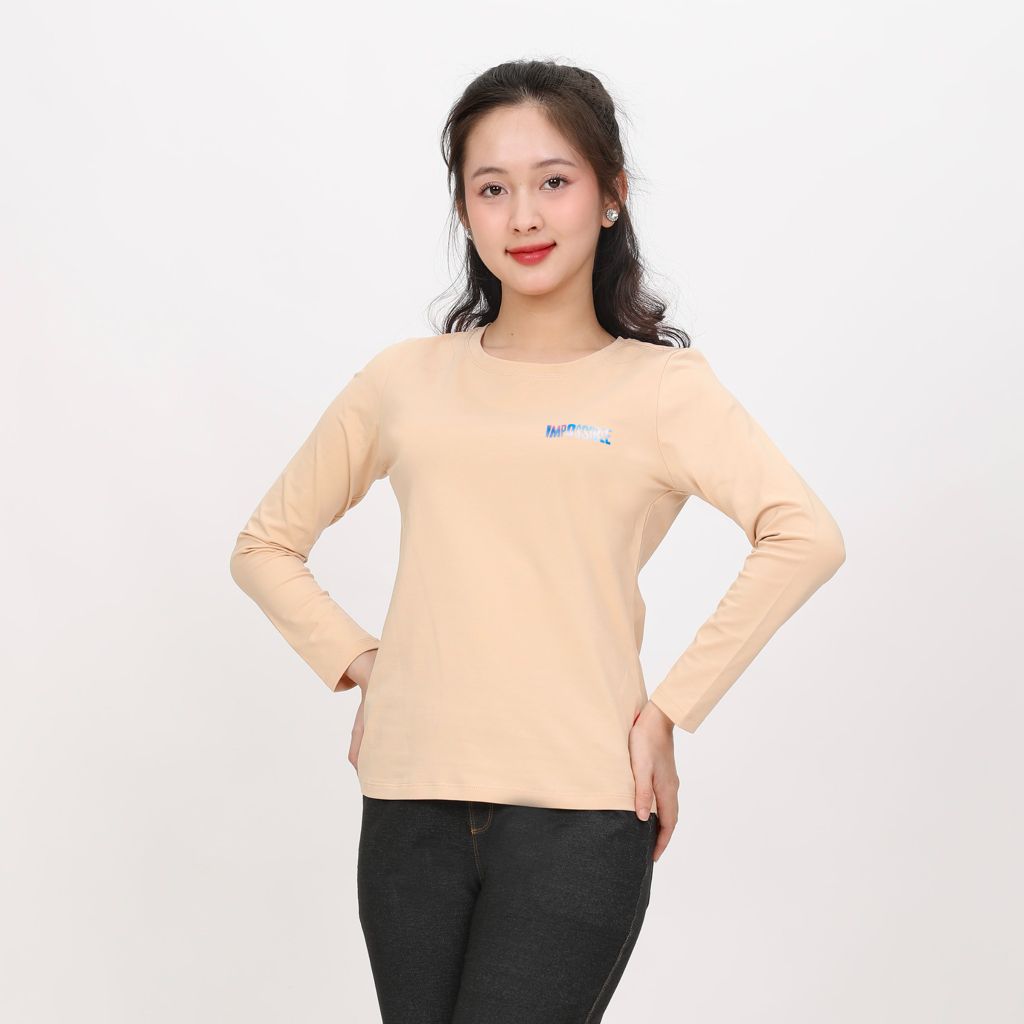 Áo Thun Tay Dài Cổ Tròn Cotton 020p 0270