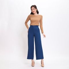 Áo thun tay dài form suông cổ tròn chất RIB Cotton cao cấp 220p 0272